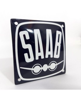 plaque émaillée Saab