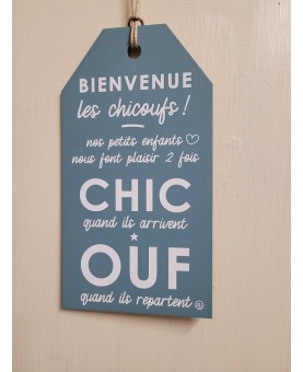 plaque " les chicoufs"