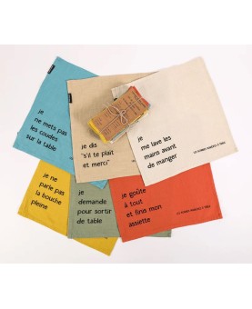 lot de 6 serviettes