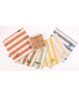 lot de 6 serviettes