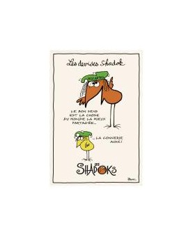Torchon Shadoks "Fais Aux Autres" - 48x72 Cm - Coton 100% - Winkler