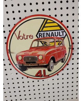 plaque émaillée 4L